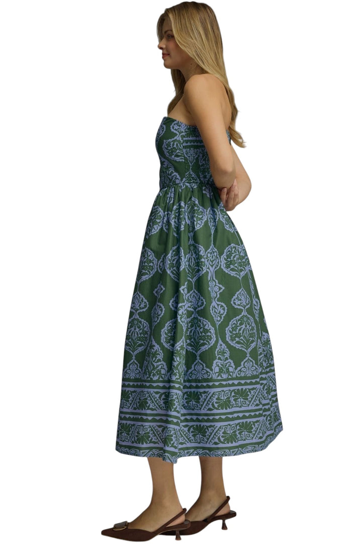 Griffin Printed Midi Dress