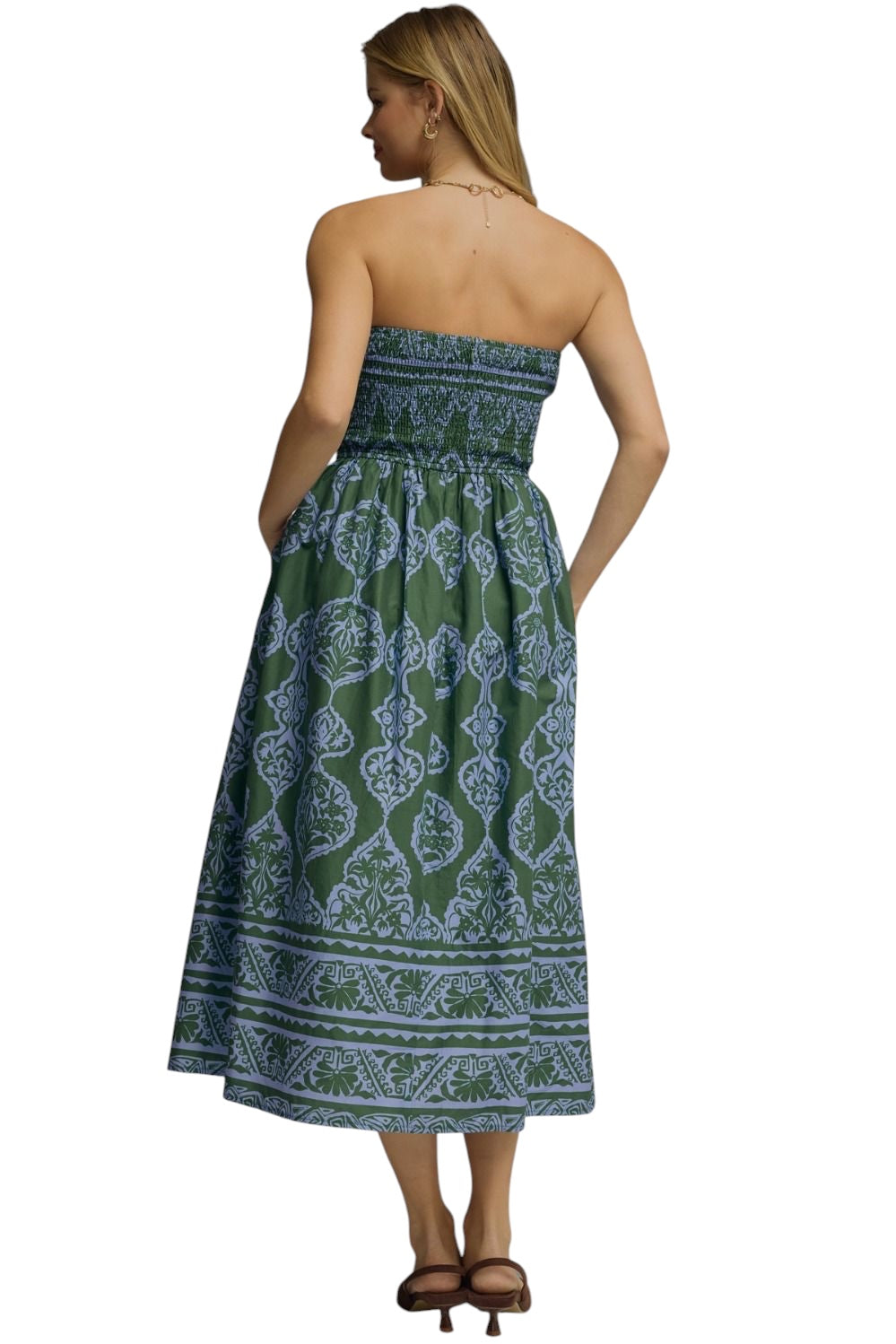 Griffin Printed Midi Dress