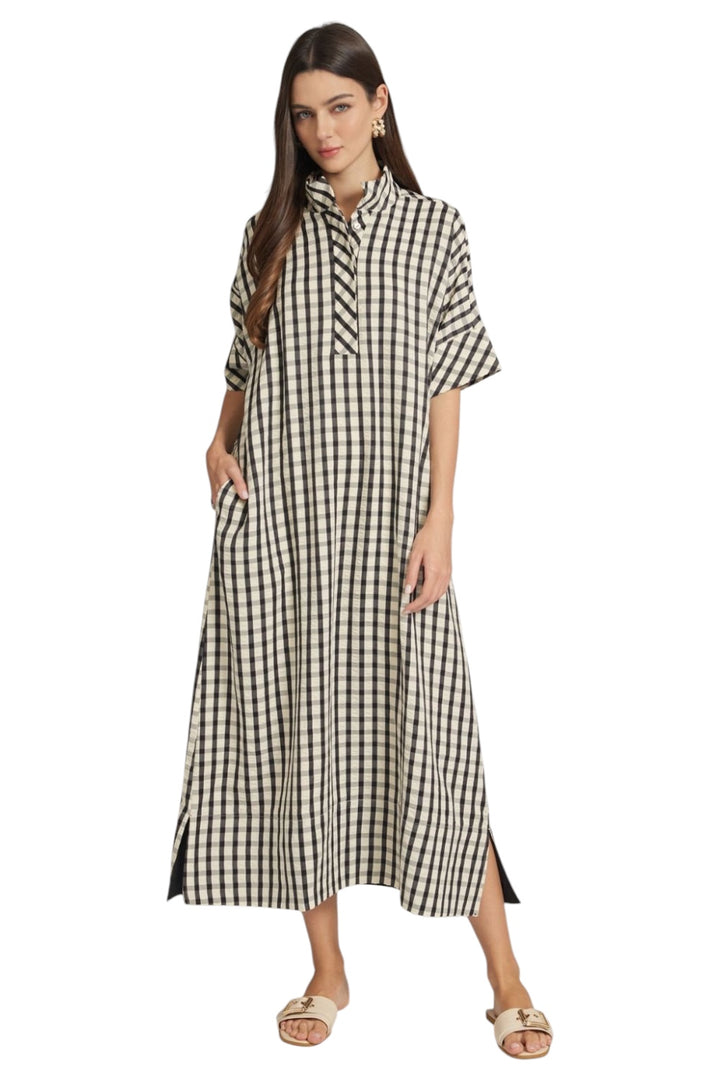 Larson Gingham Midi Dress