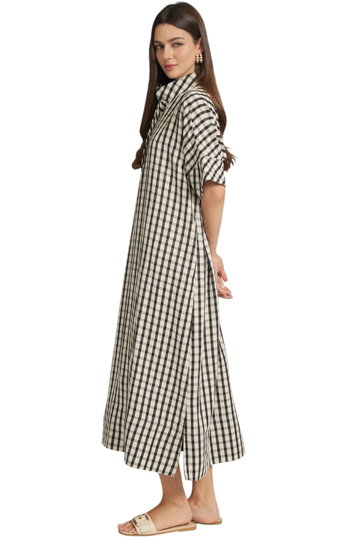 Larson Gingham Midi Dress