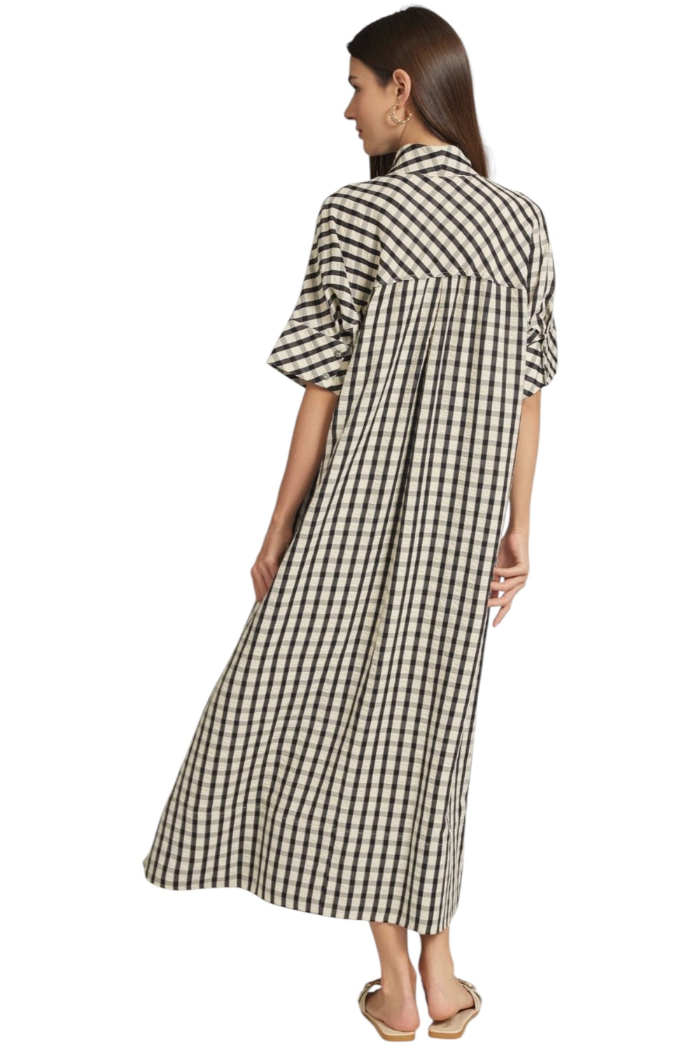 Larson Gingham Midi Dress