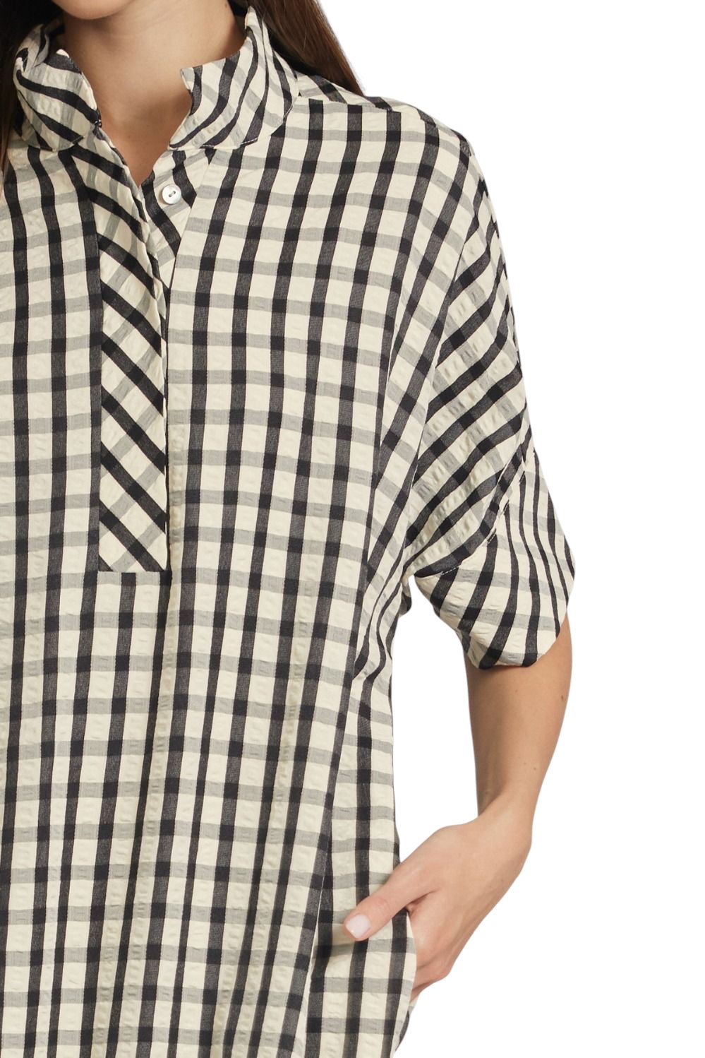 Larson Gingham Midi Dress