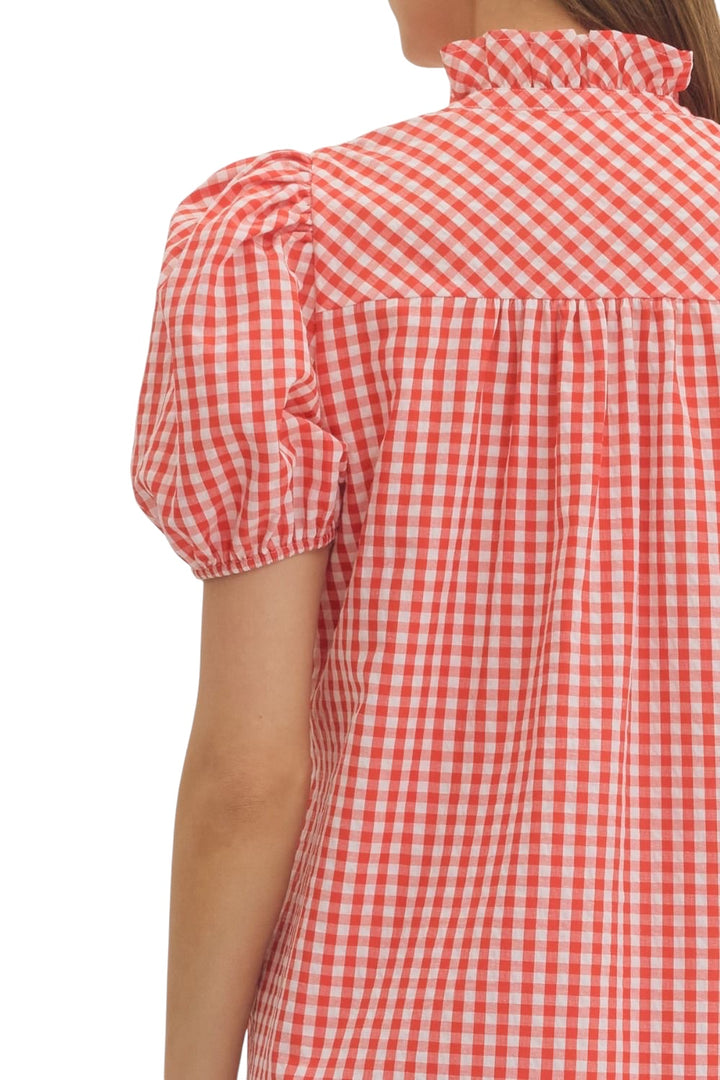 Calvin Gingham Midi Dress