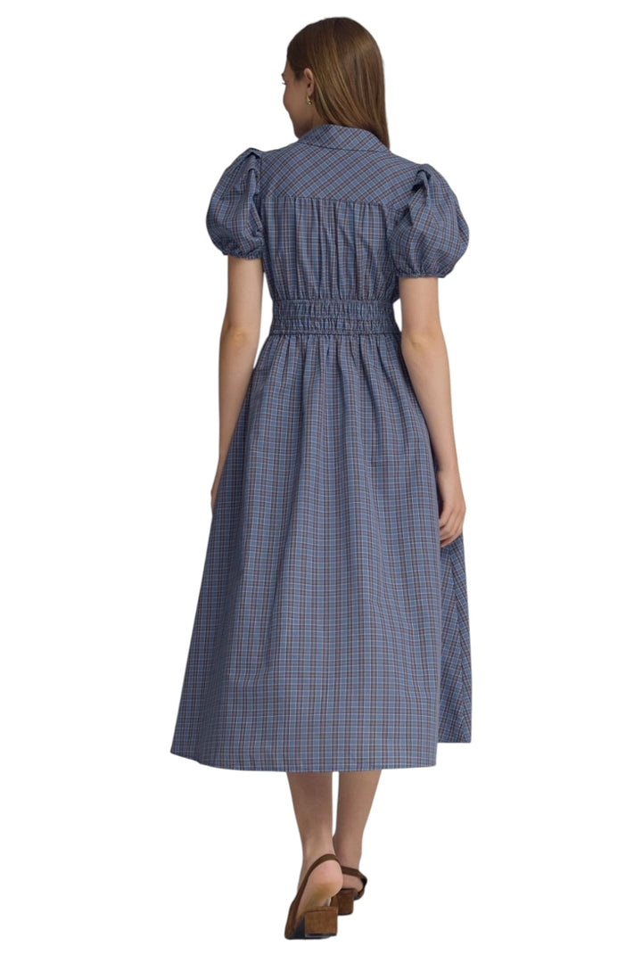 Tackett Plaid Midi Dress
