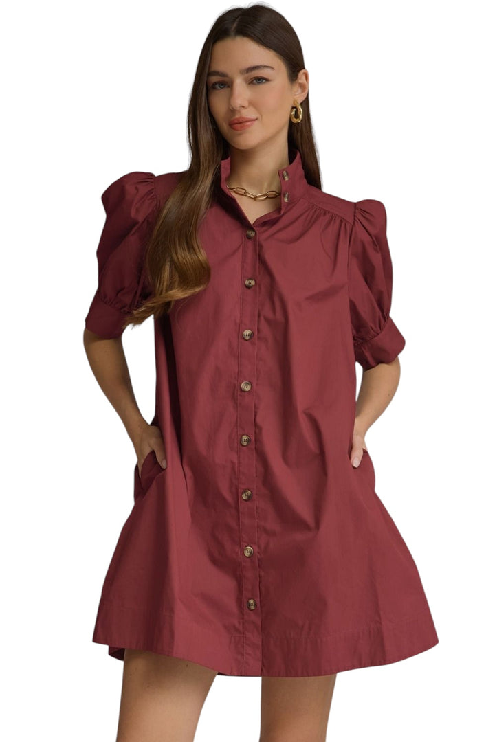 Parrish Puff Sleeve Mini Dress