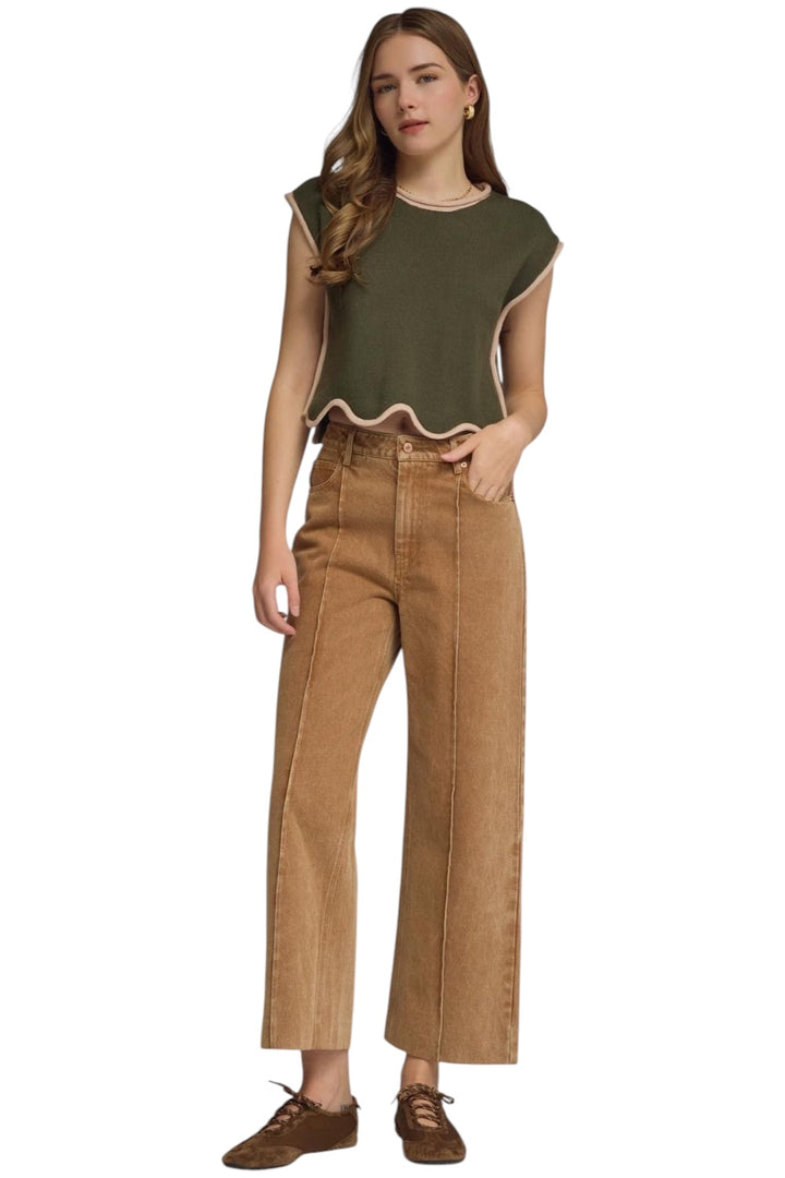 Atlas Scalloped Sweater Vest