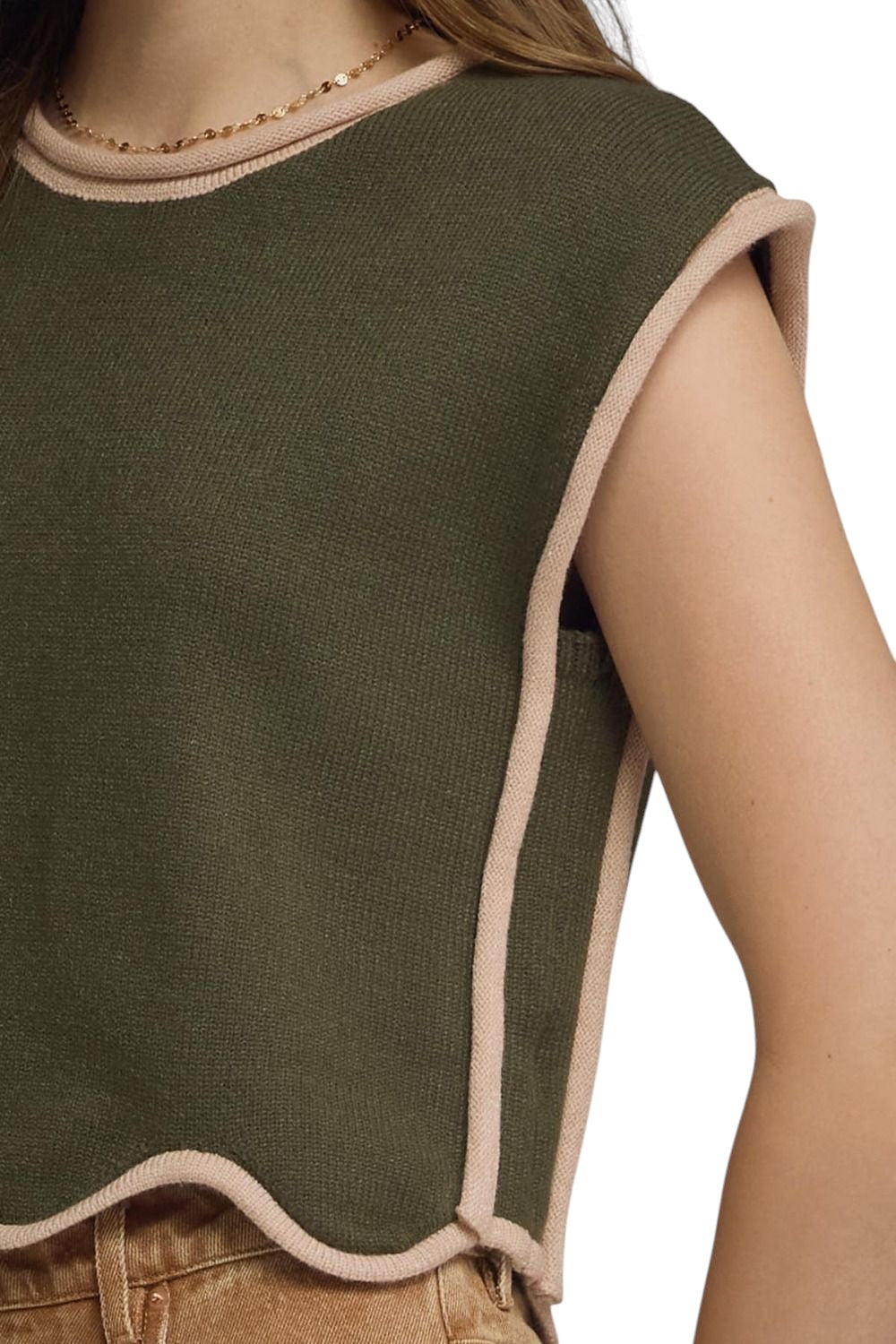Atlas Scalloped Sweater Vest