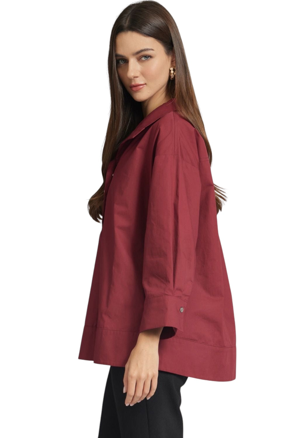 Wells Pearl Button Top