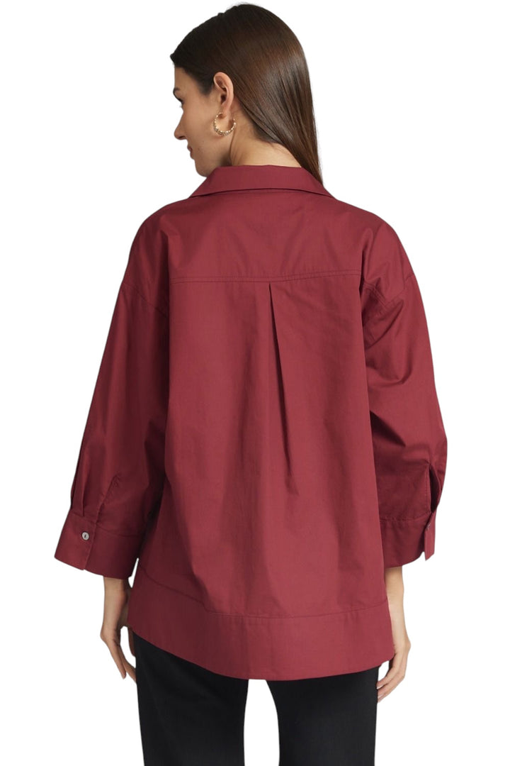 Wells Pearl Button Top