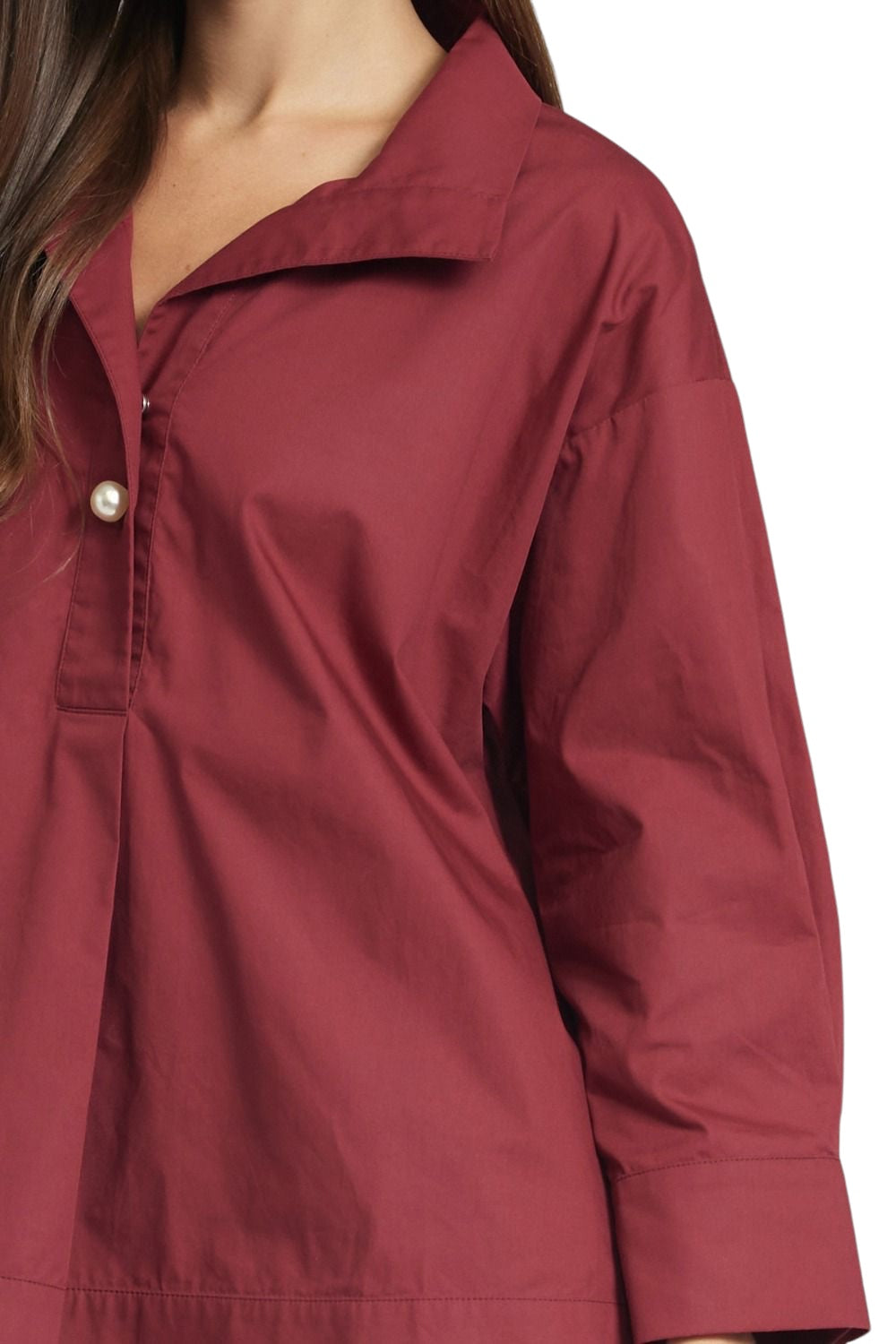 Wells Pearl Button Top