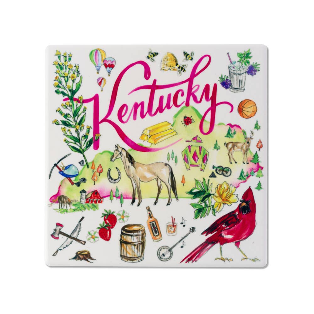 Kentucky Ceramic Coaster