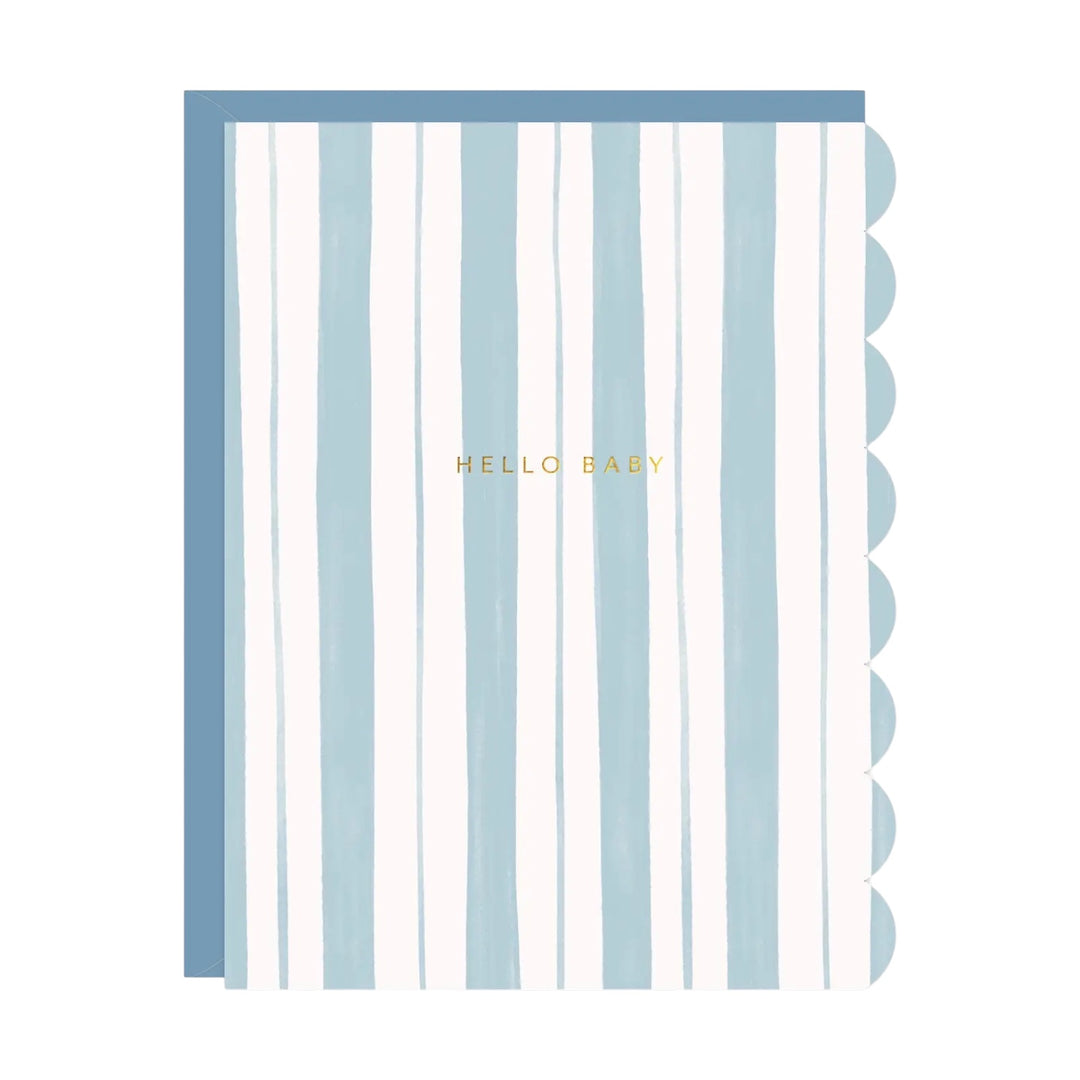 Blue Baby Stripes Card