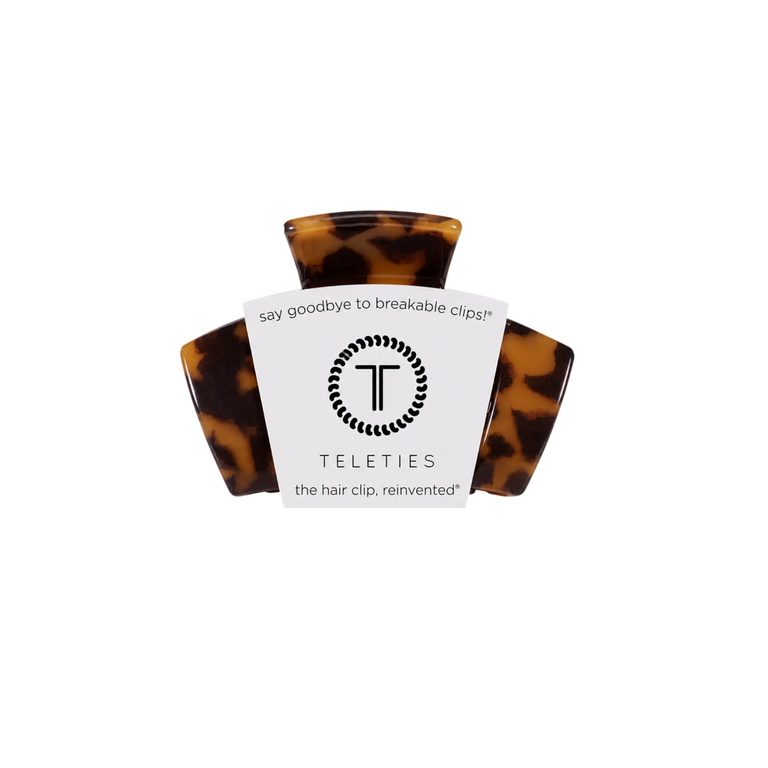 Tortoise Petite Classic Teleties Hair Clip