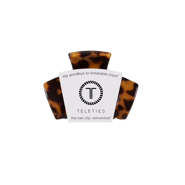 Tortoise Petite Classic Teleties Hair Clip