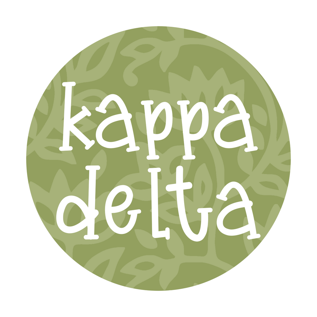 Floral Block Print Sorority Button