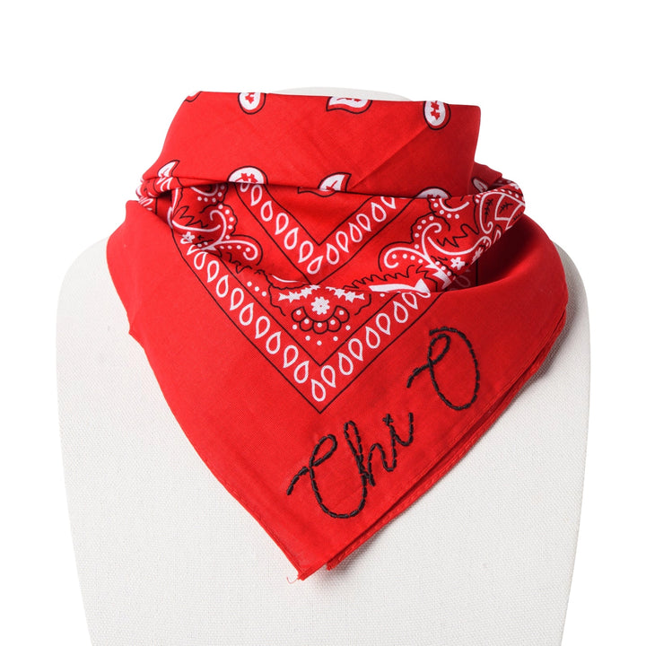 Embroidered Sorority Bandana