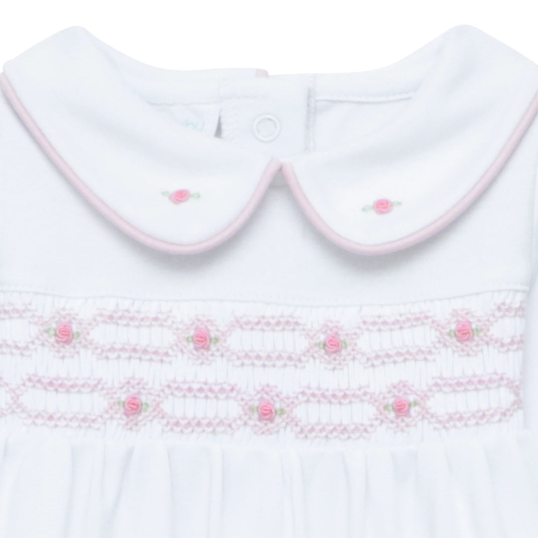 Poppy Smocked Footie