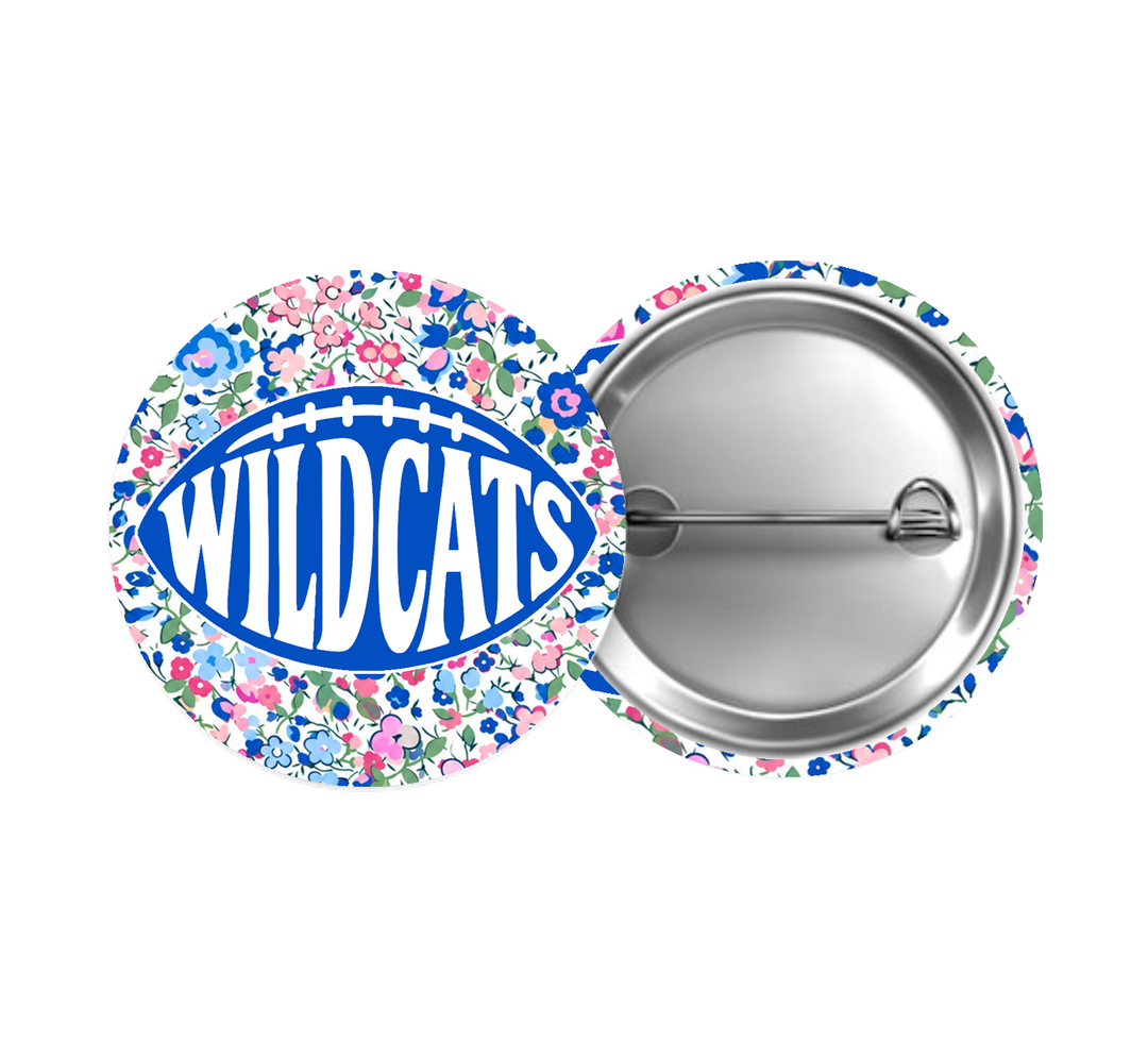 Wildcats Floral Button