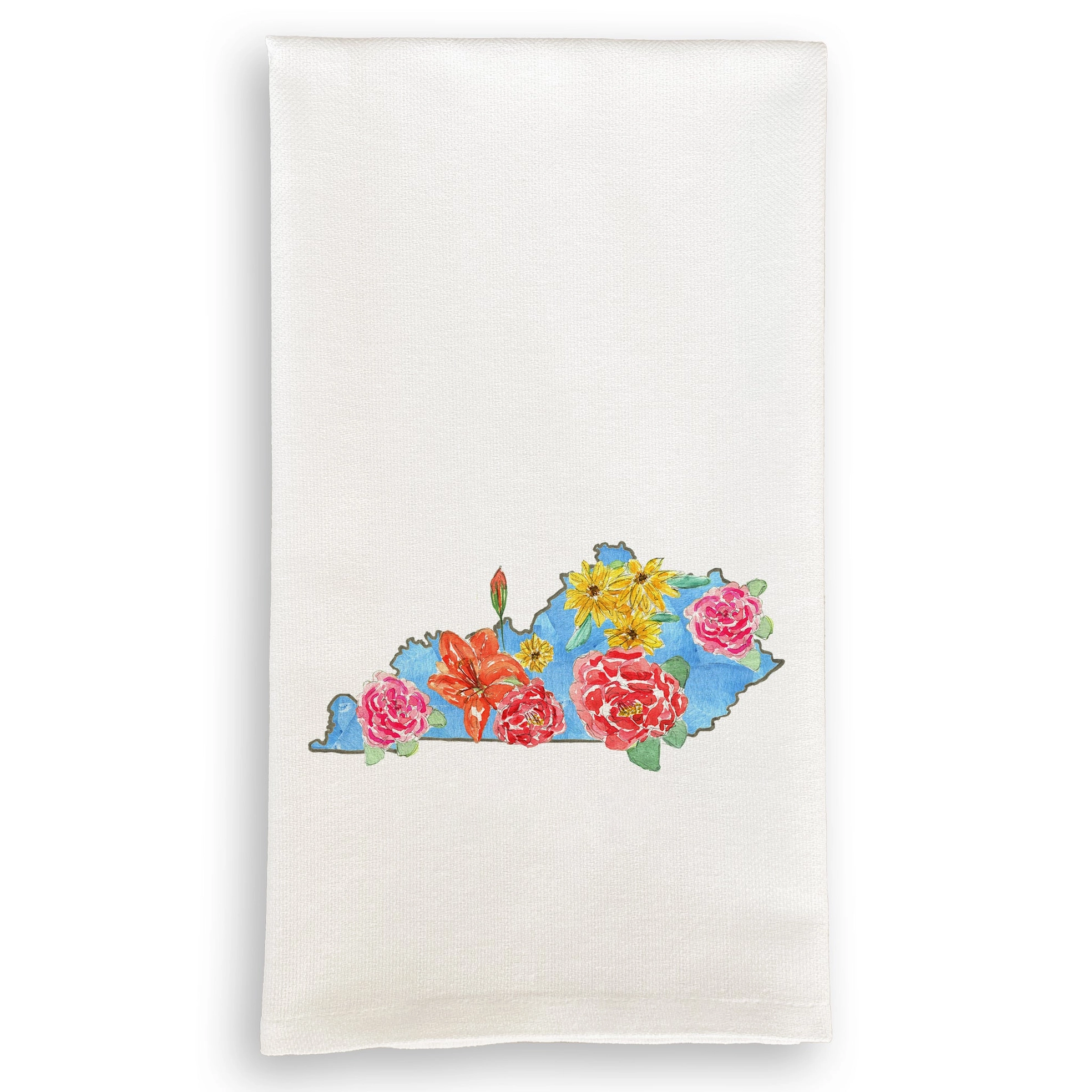 Floral Kentucky Tea Towel