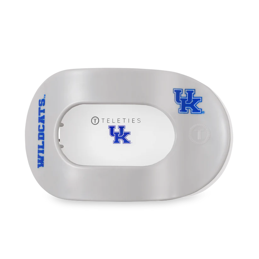 Go Big Blue Large Flat Round Teleties Clip