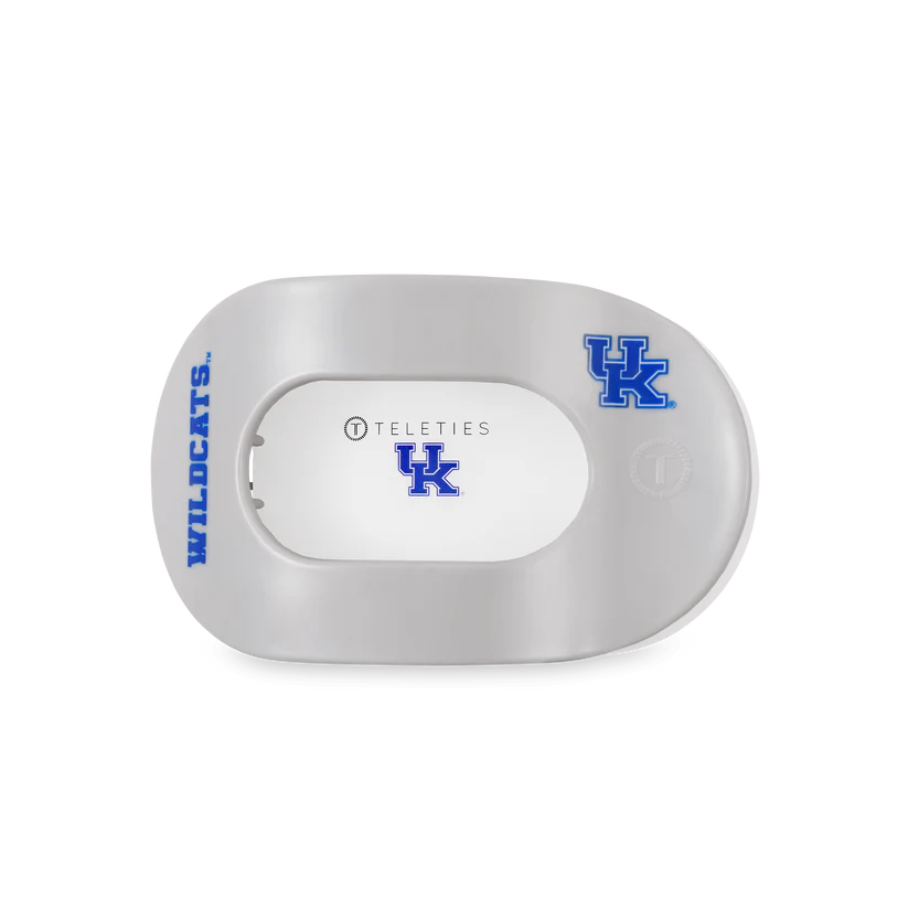 Go Big Blue Medium Flat Round Teleties Clip