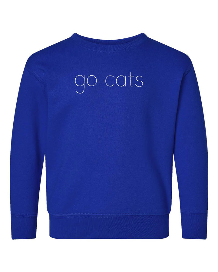 Go Cats Embroidered Mini Crew