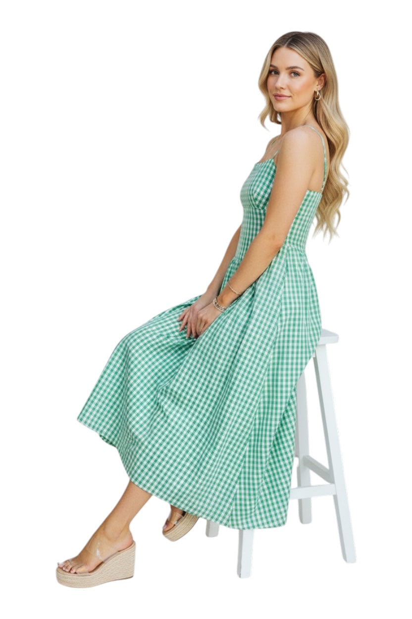 Harris Gingham Midi Dress