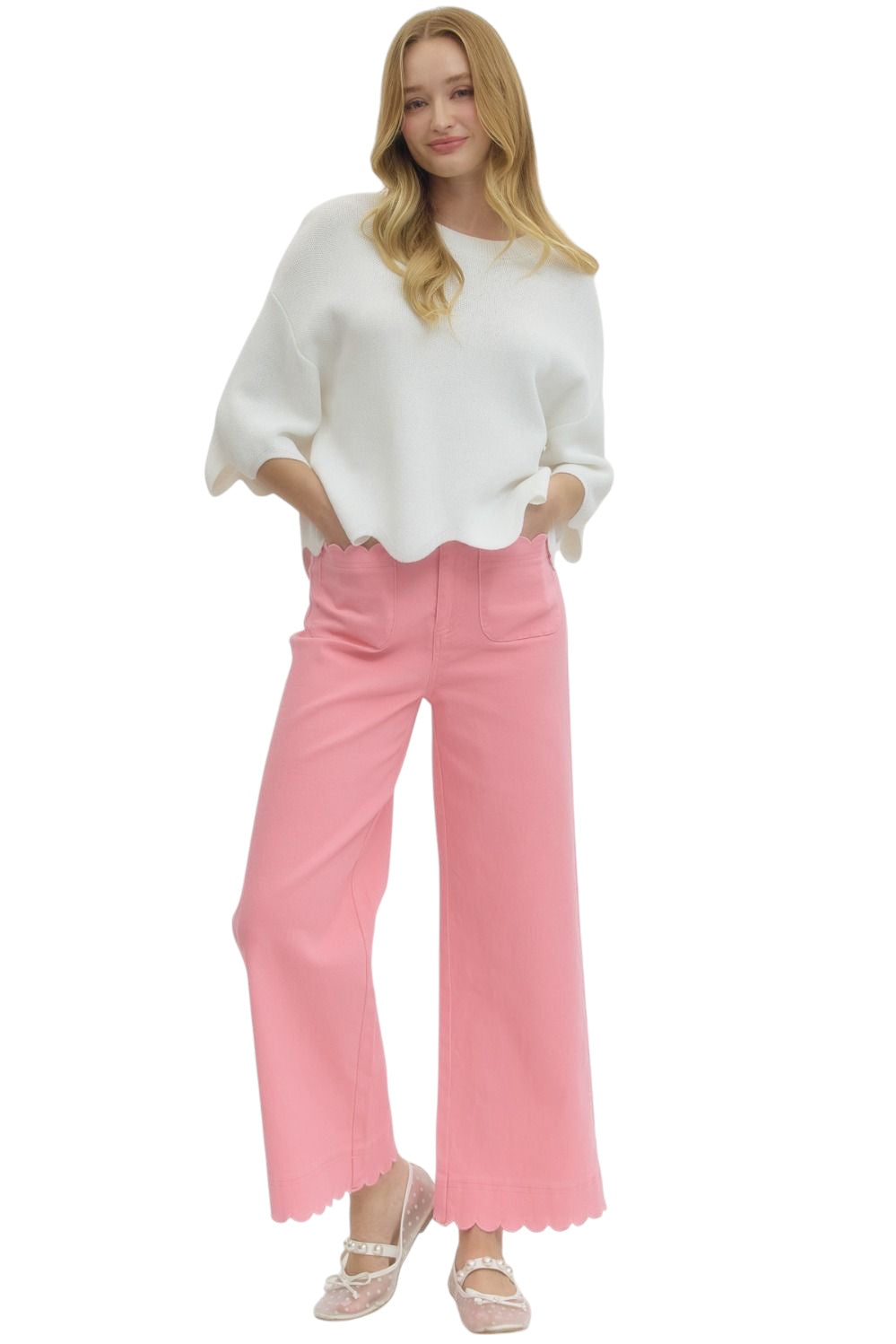 Dean Scalloped Pants
