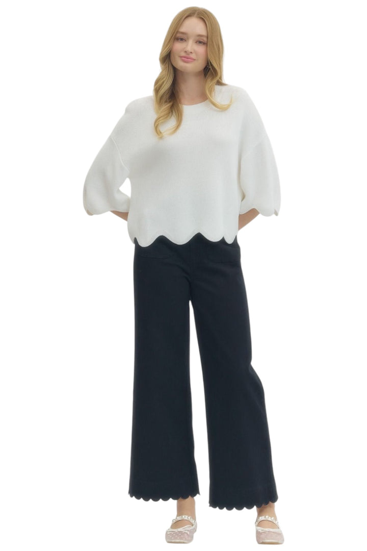 Dean Scalloped Pants