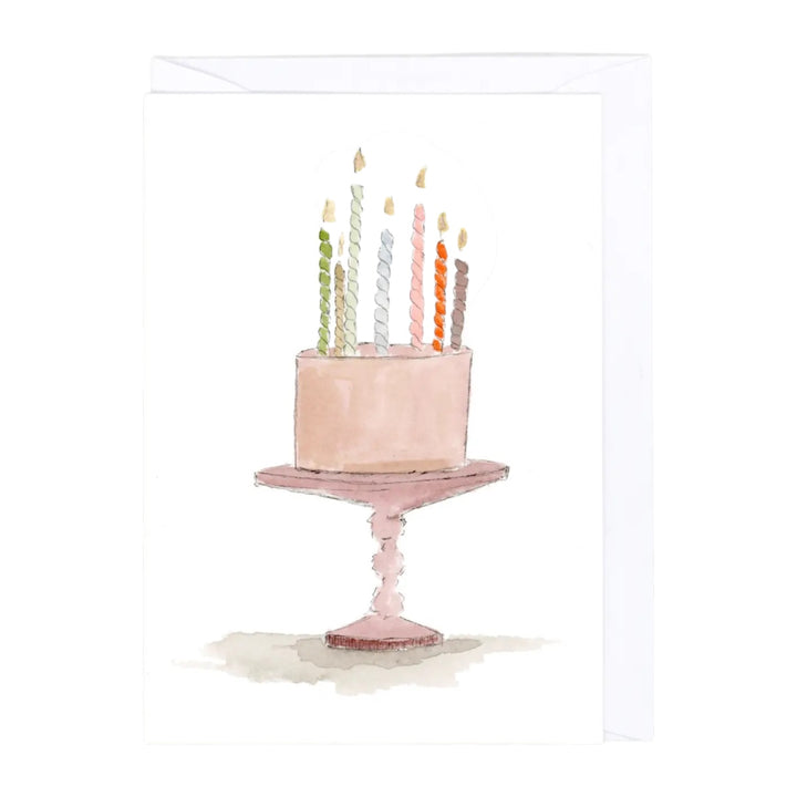 Pink Cake Greeting Card
