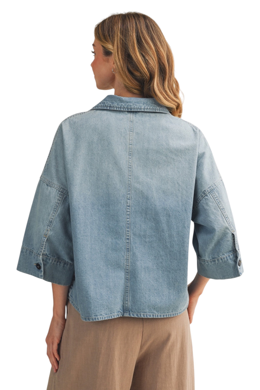 Reid Patch Pocket Denim Top