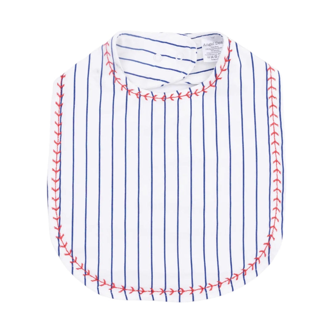 Baseball Stripe Feeding Bib