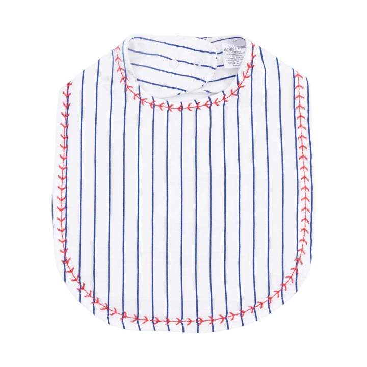Baseball Stripe Feeding Bib