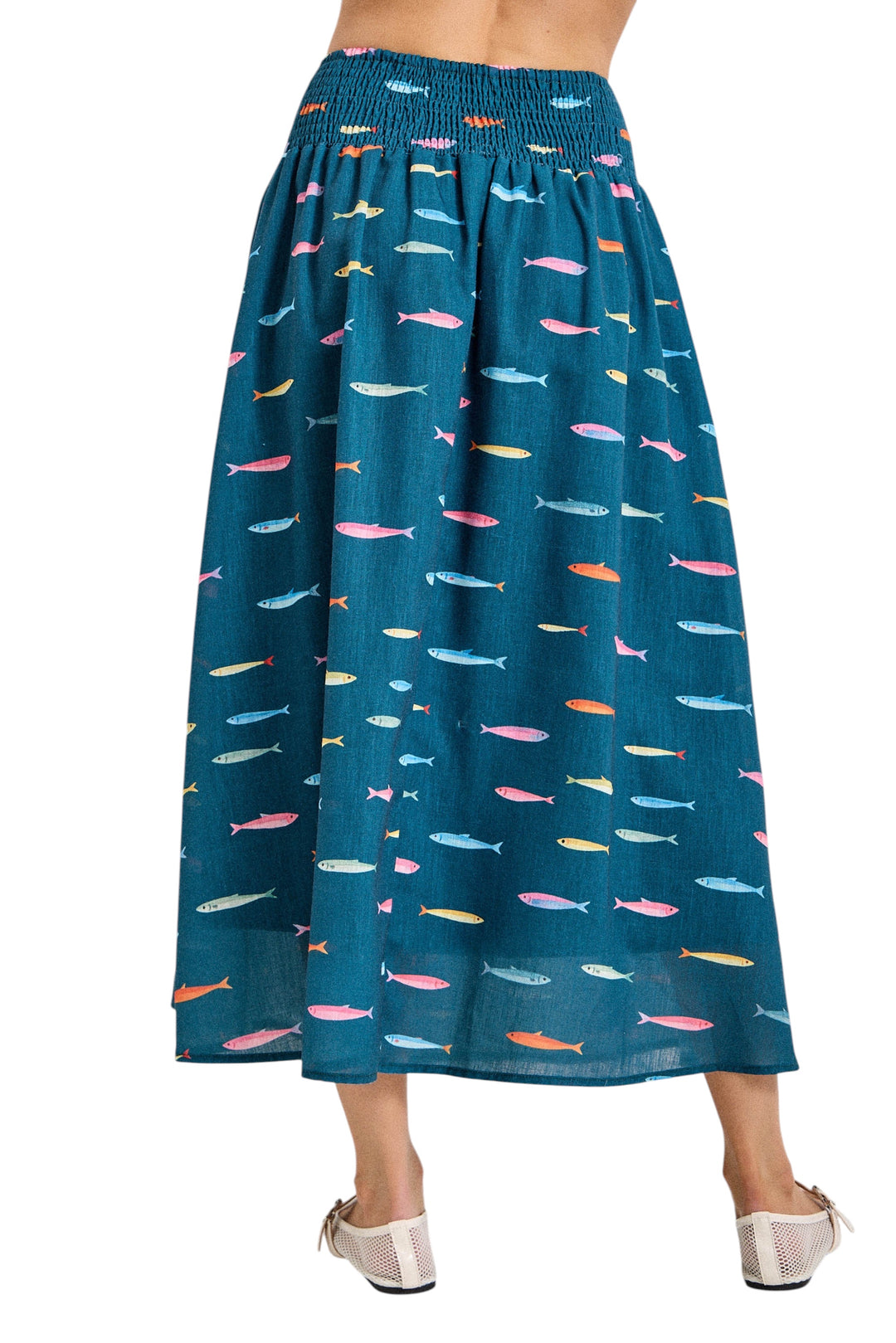 Harnett Printed Fish Skirt