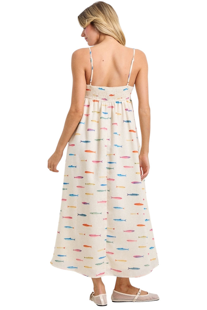 Corwin Fish Midi Dress