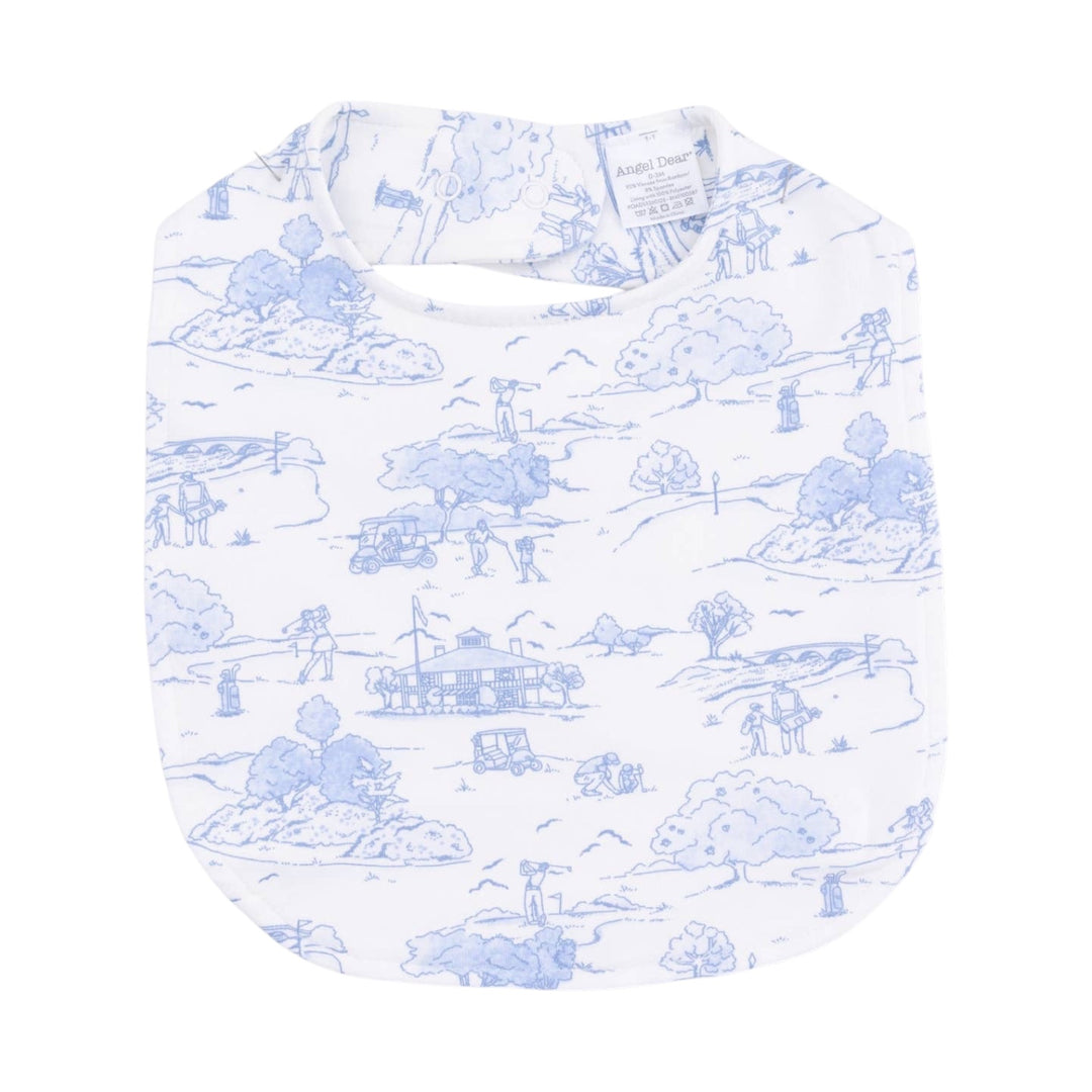Golf Toile Feeding Bib