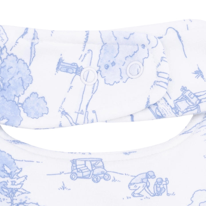 Golf Toile Feeding Bib