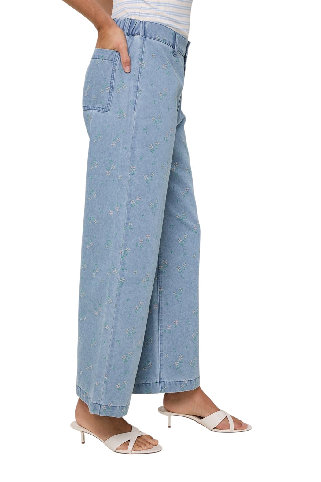 McBride Floral Denim Pants