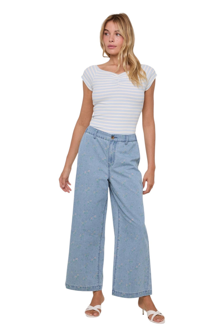 McBride Floral Denim Pants