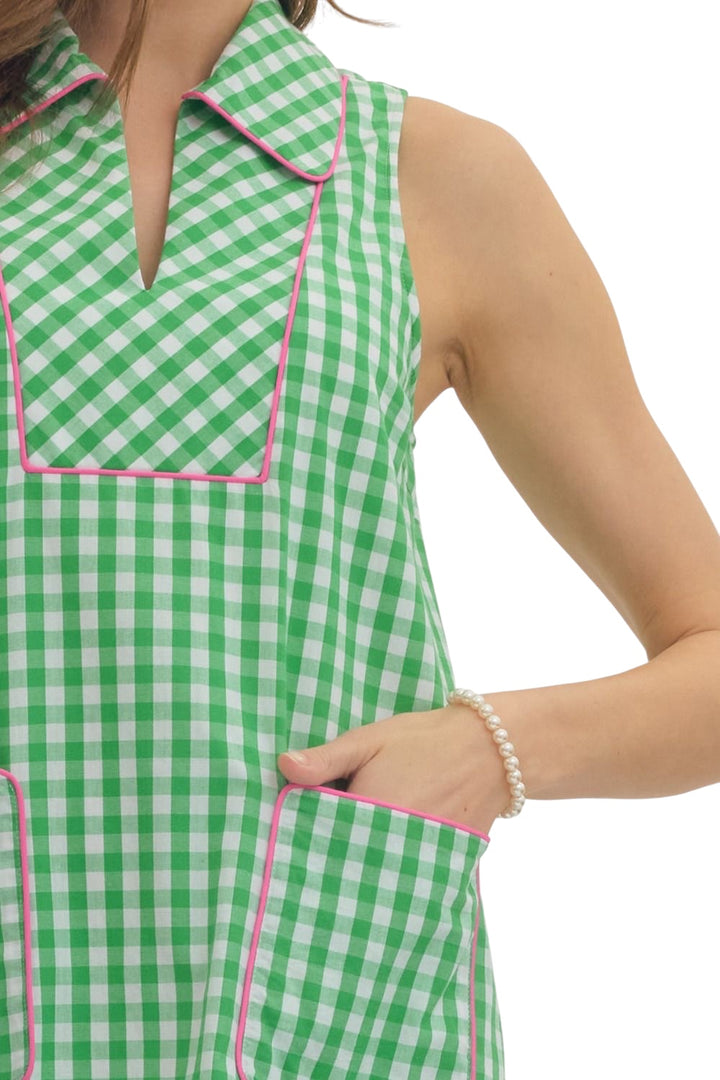 Newton Contrast Trim Mini Dress