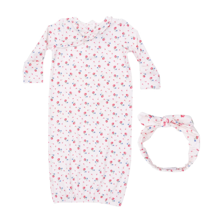Joli Rosette Kimono Gown & Headband Set