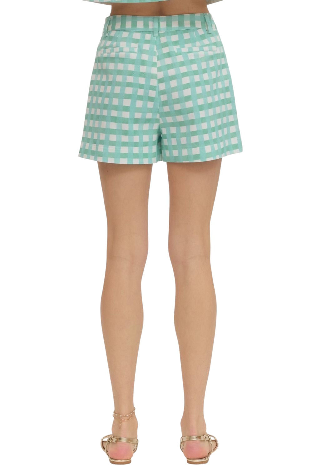Margie Plaid Shorts Set