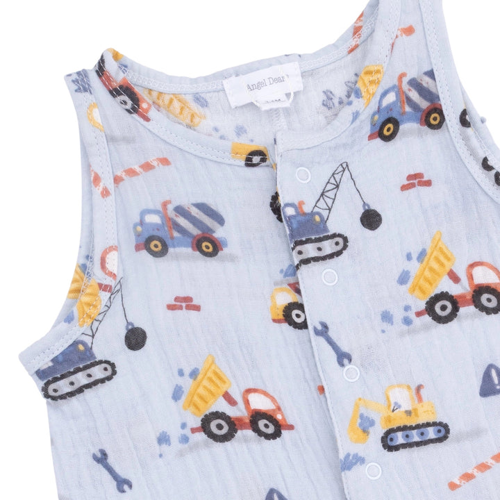 Crayon Construction Shortie Romper