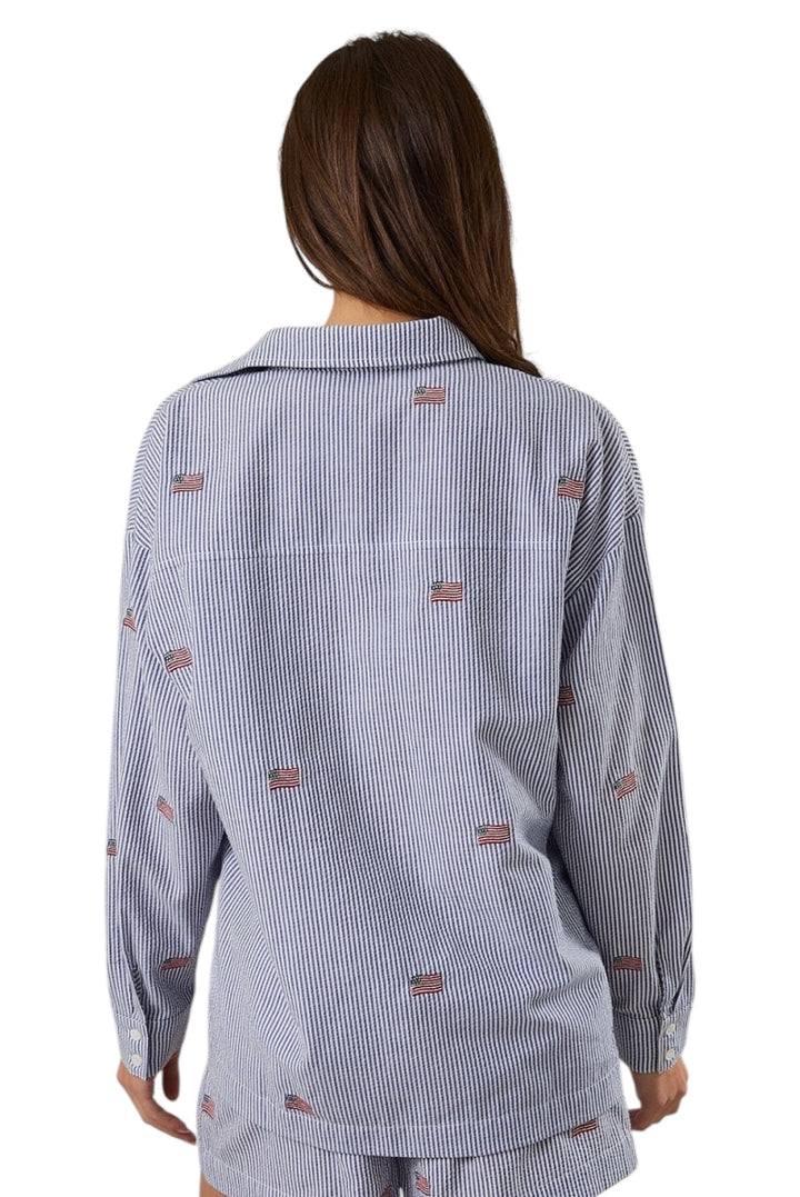 Jefferson Flag Button Up
