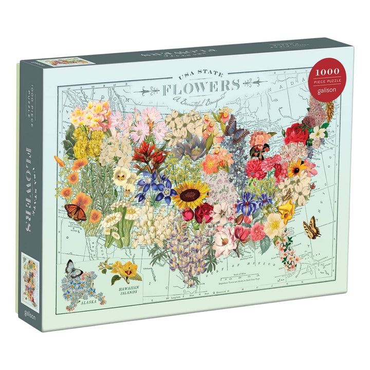 USA State Flowers Puzzle