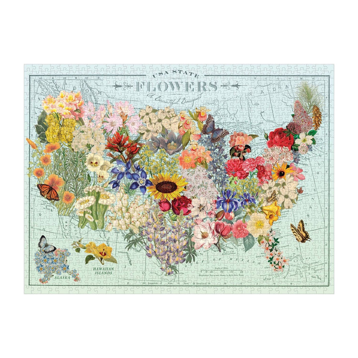 USA State Flowers Puzzle