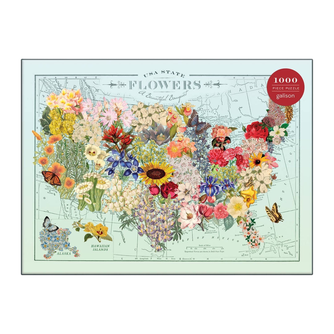 USA State Flowers Puzzle