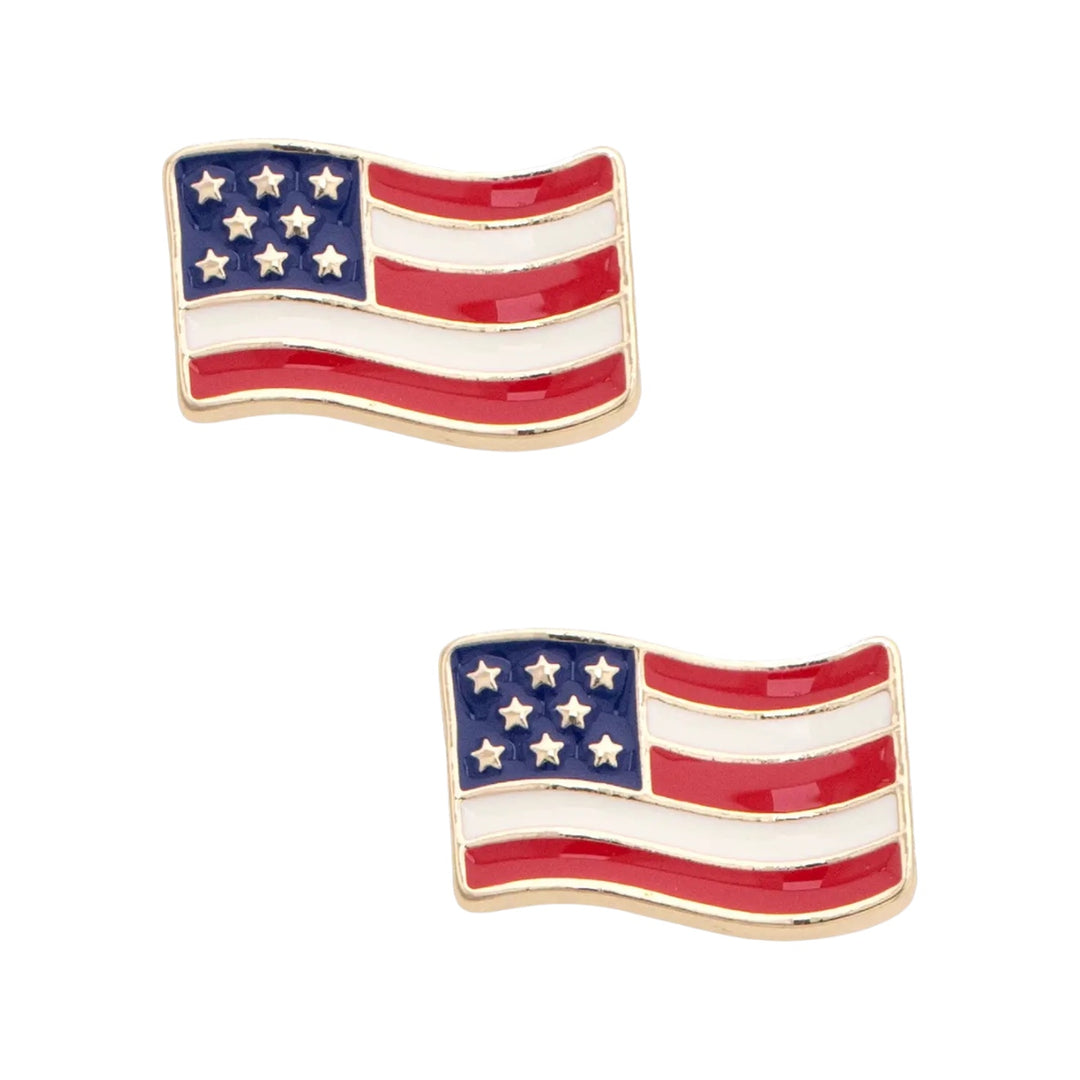 American Flag Earrings