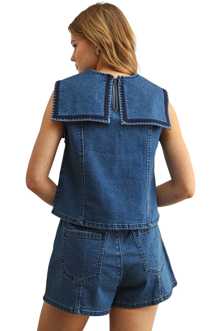 Hoover Denim Shorts Set