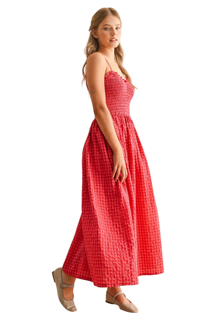 Kearney Gingham Maxi Dress